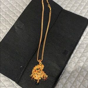 Peacock necklace